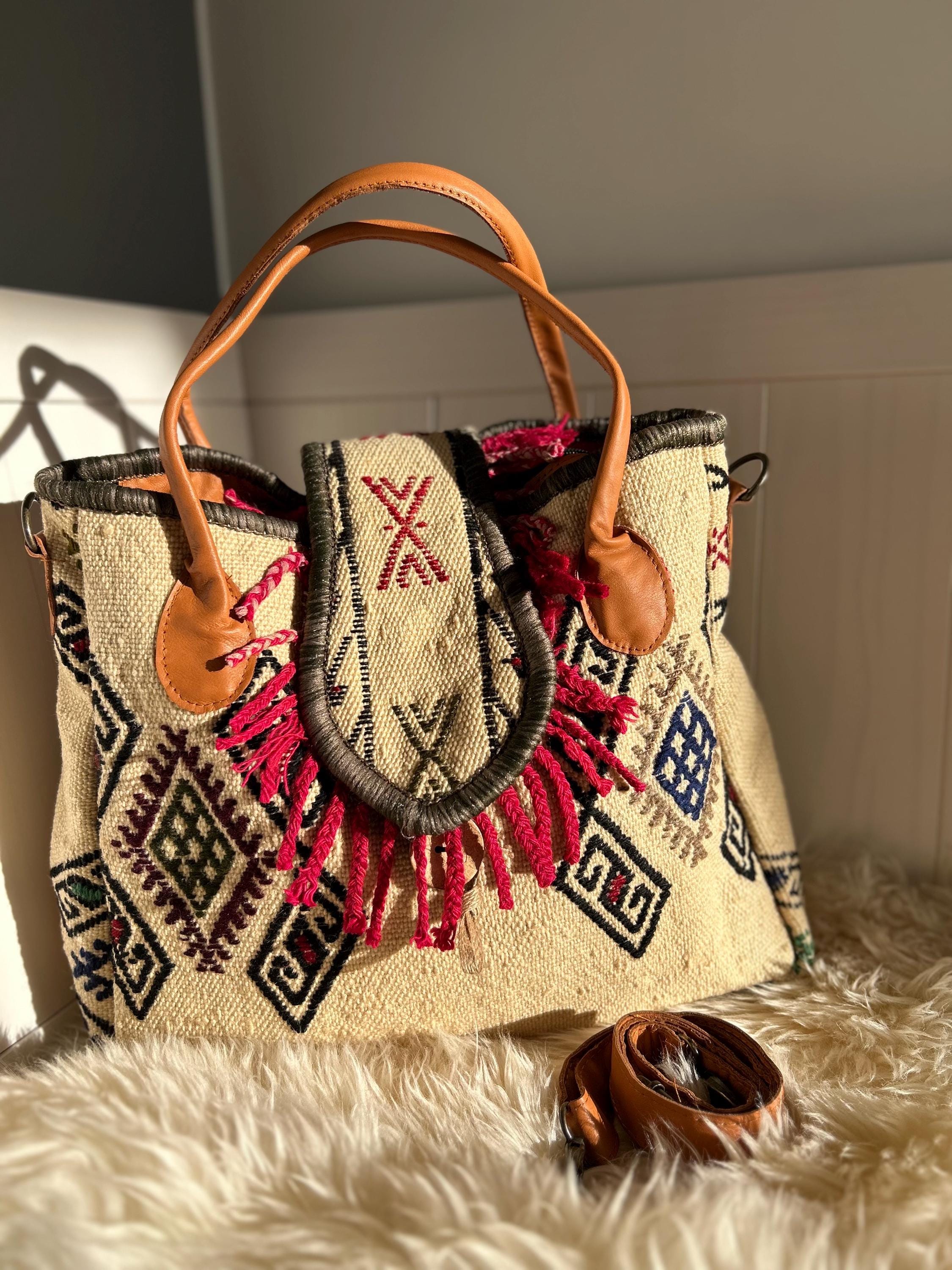 Turkish Kilim Handbag - Etsy