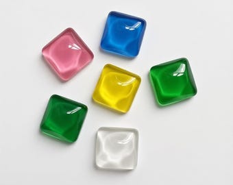 Set di 5 magneti da cucina, magneti colorati in vetro per frigorifero e lavagna bianca, decorazioni per ufficio