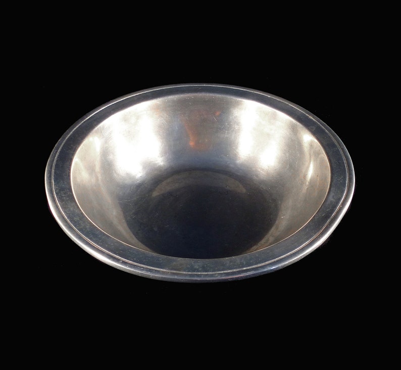 Large Antique Pewter Bowl RWP Wilton Columbia PA USA Serving - Etsy