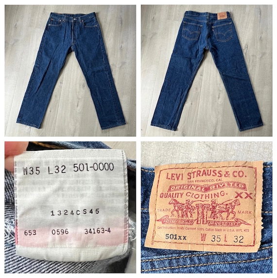 Vintage 501 Levis denim jeans - image 8
