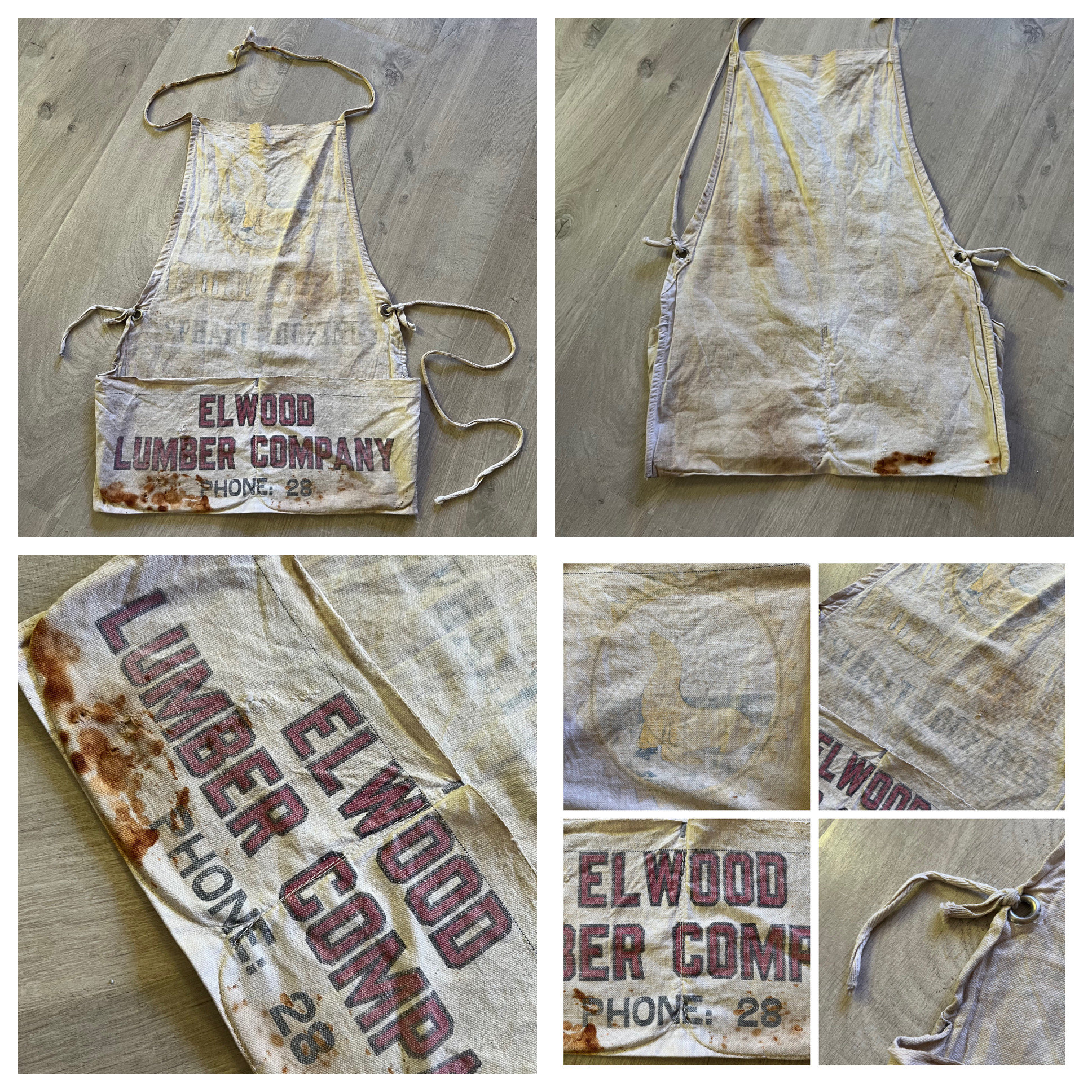 2025年新作アイテムが続々登場 Vintage Lumber Apron - Etsy アンティーク雑貨