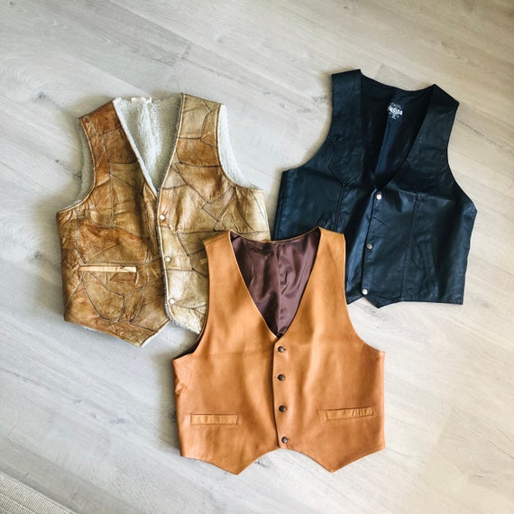 tan motorcycle vest