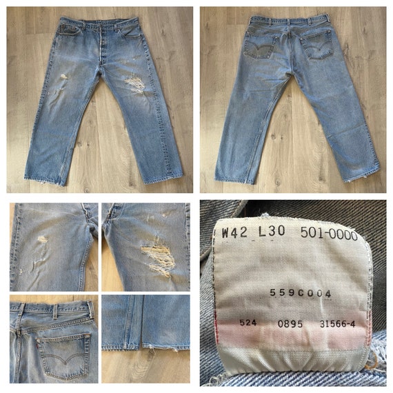 Vintage 501 Levis denim jeans - image 10