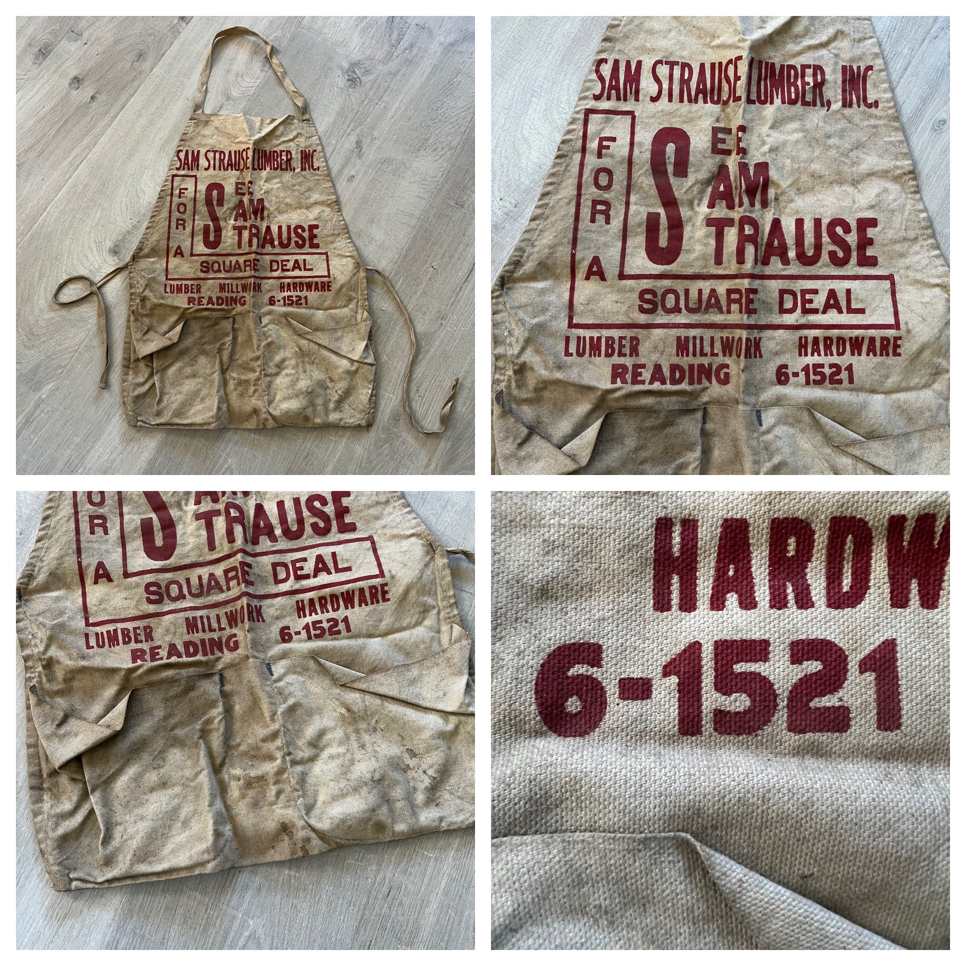 新規購入 Vintage Lumber Apron - Etsy アンティーク雑貨