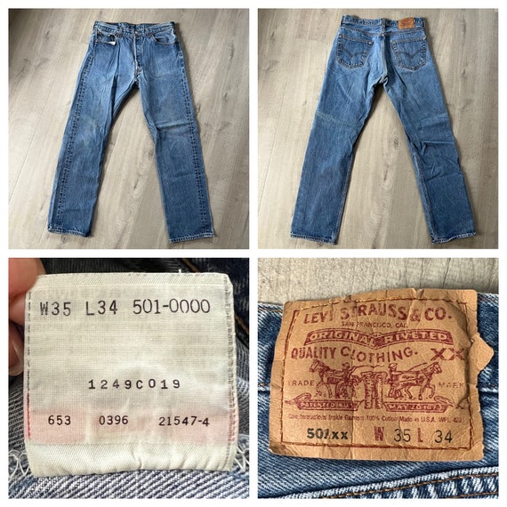 Vintage 501 Levis denim jeans - image 6