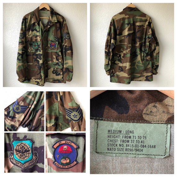 Vintage Camouflage military jackets / Shirt Mens … - image 2