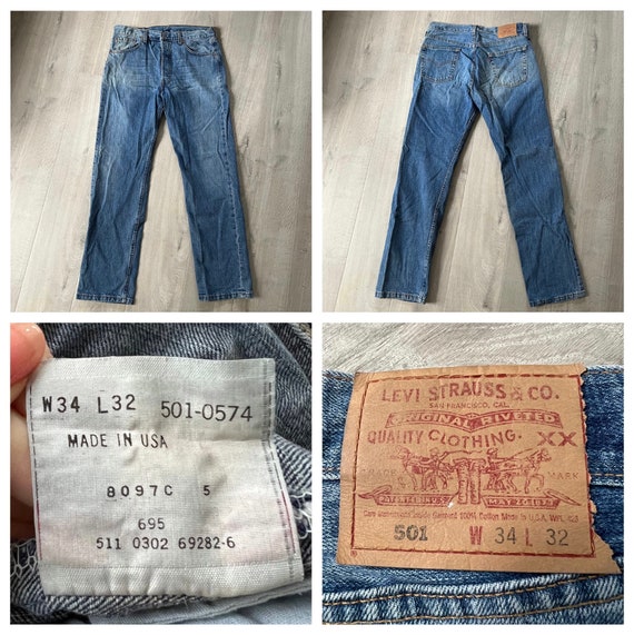 Vintage 501 Levis denim jeans - image 4