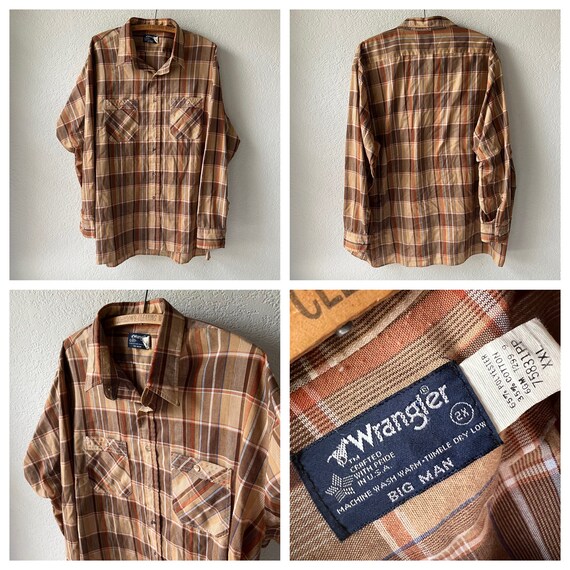 Vintage Levis & friends long sleeve plaid button … - image 7