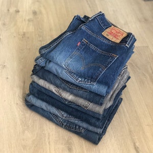 Preowned 501 Levis denim button fly blue Jeans