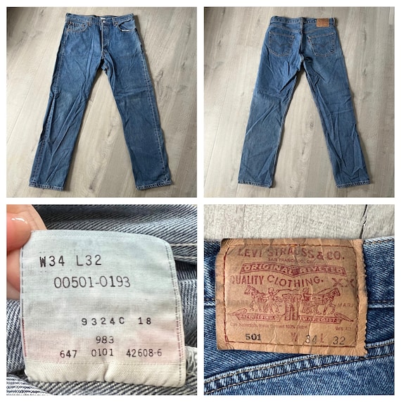 Vintage 501 Levis denim jeans - image 5