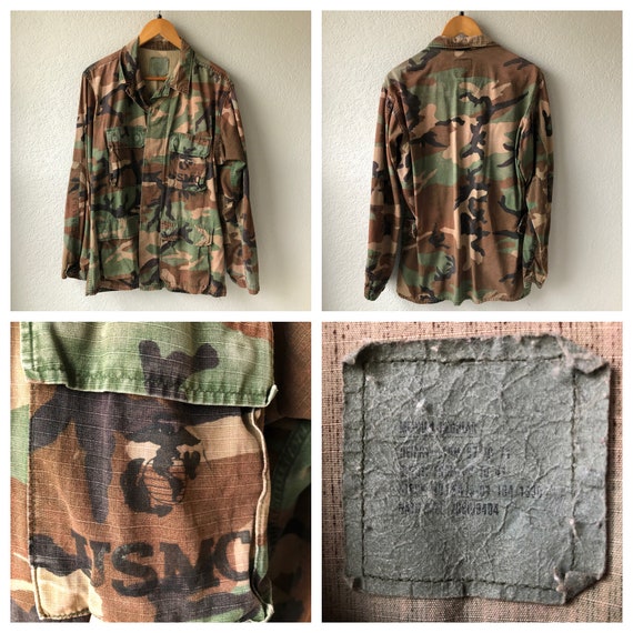 Vintage Camouflage military jackets / Shirt Mens … - image 6