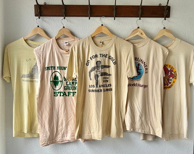 Vintage Single Stitch Tan Beige Oatmeal Graphics T-shirts - Etsy