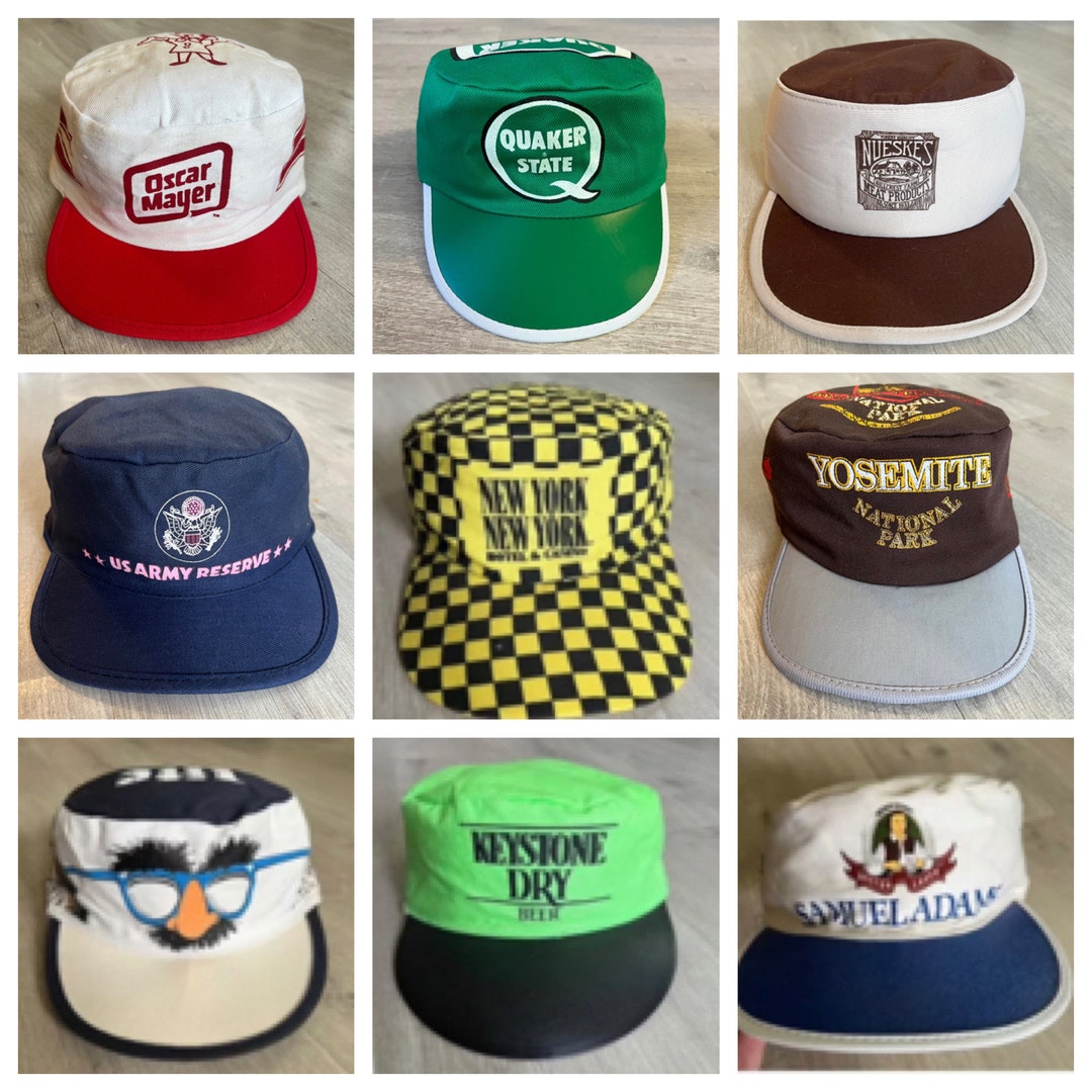 Vintage Painters Caps Etsy