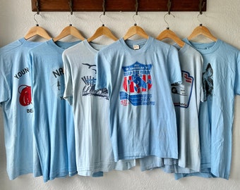 Vintage baby blue single stitch t-shirt