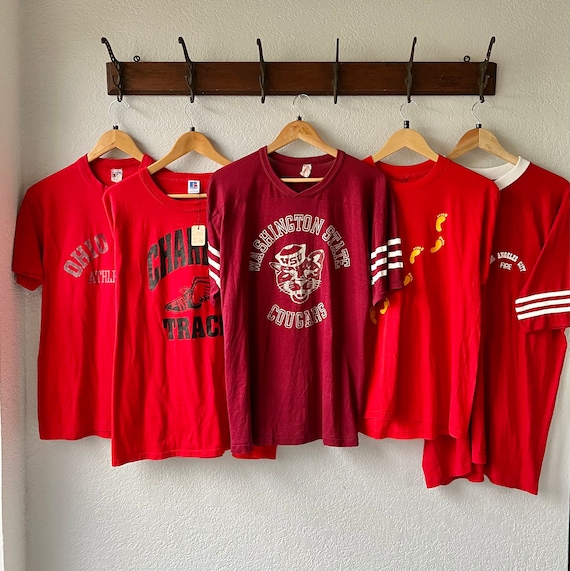 Vintage red single stitch t-shirts