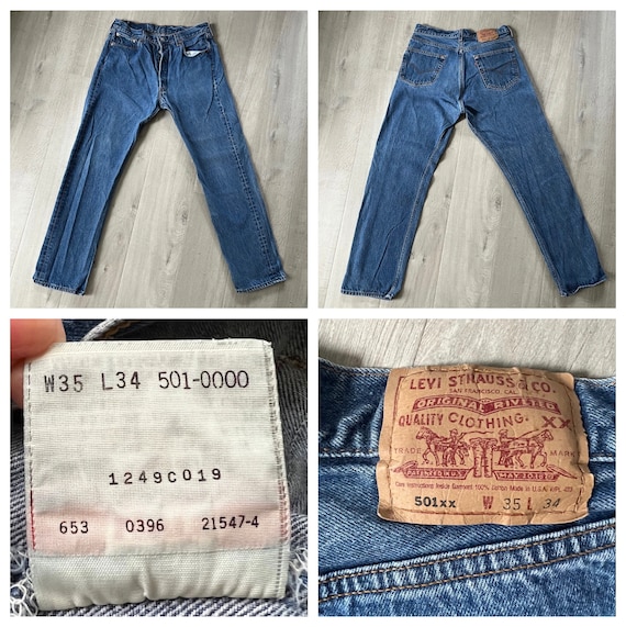 Vintage 501 Levis denim jeans - image 7