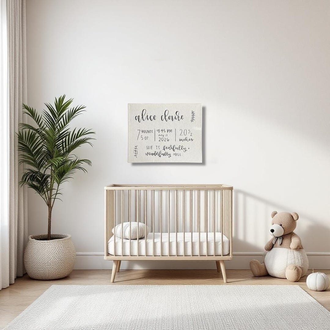 Custom Handwritten Baby Name Sign - Etsy