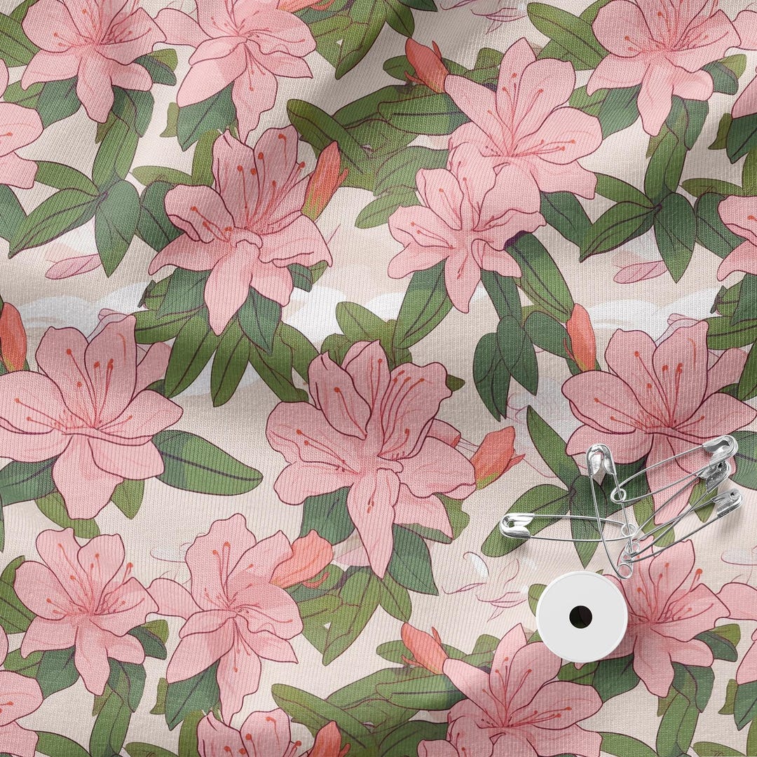 Pink Azalea Flowers Pattern, 58