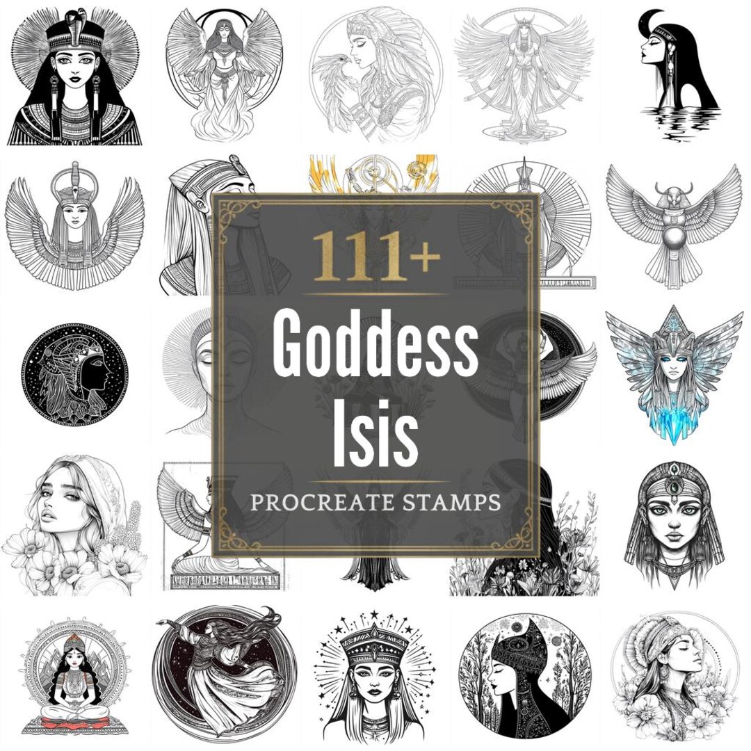 111+ Procreate Goddess Isis Brushes | Procreate Stamps | PNG Files ...