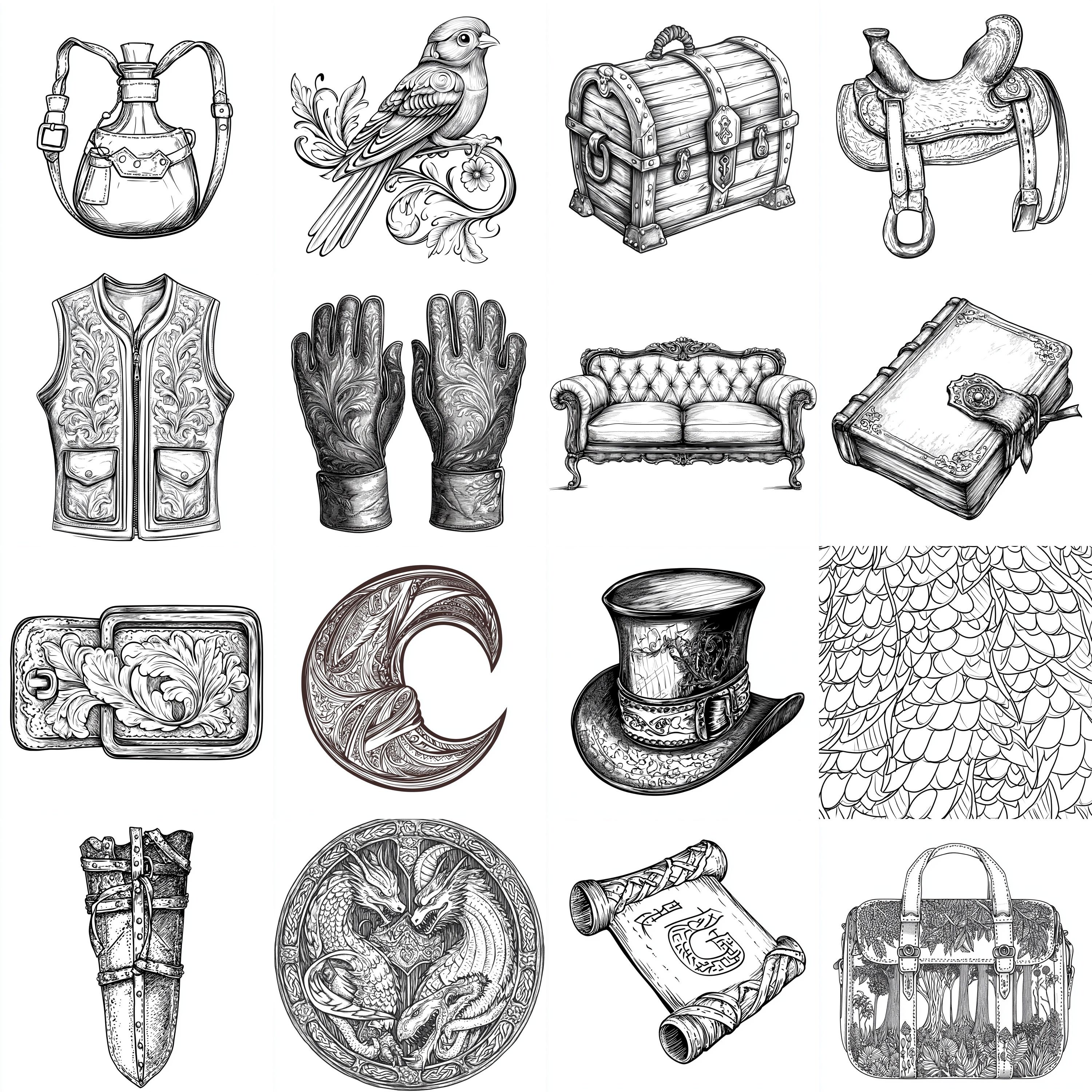 111+ Procreate Tooled Leather Brushes | Procreate Stamps | PNG Files ...
