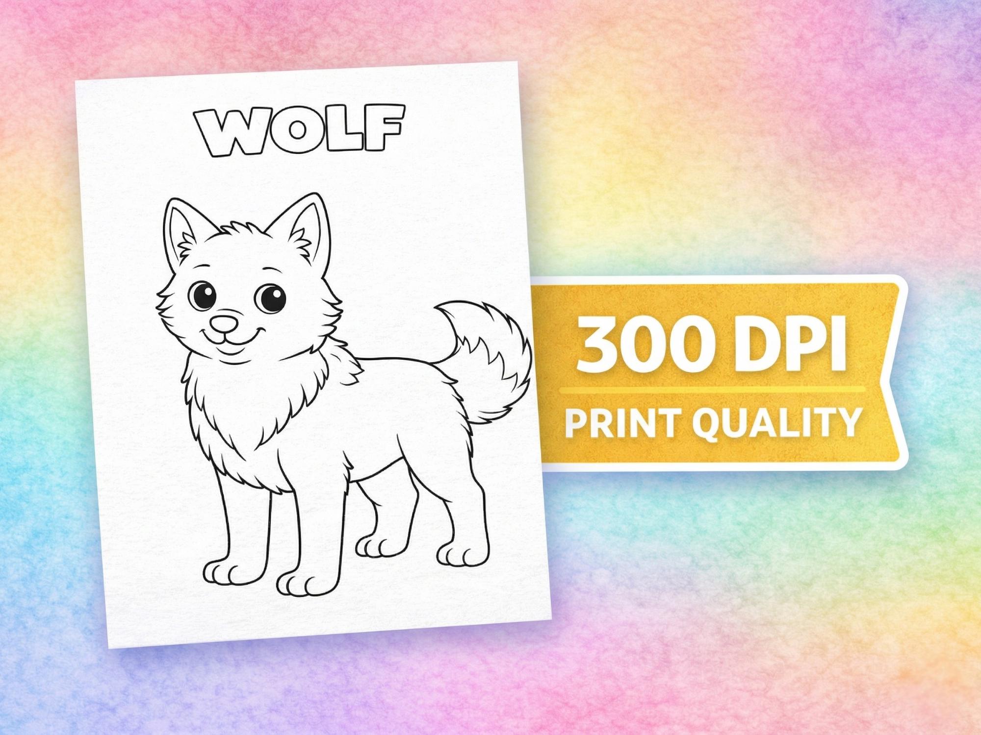 Wild Animals Coloring Pages for Kids | Preschool Printable Activity ...