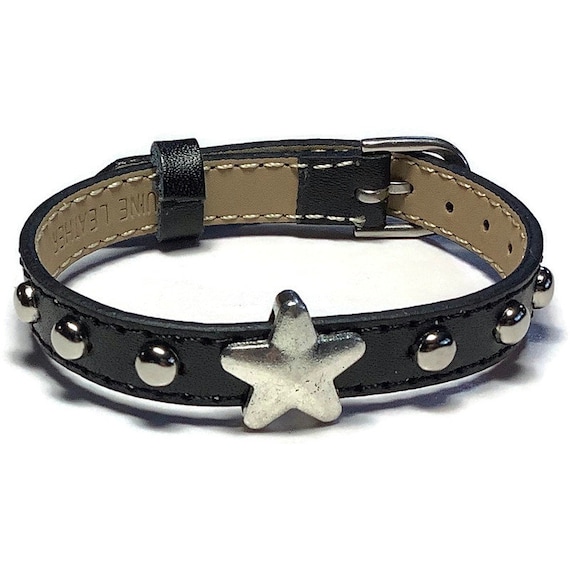 LEATHER STAR CHARM SILVER LEATHER STAR CHARM SILVER