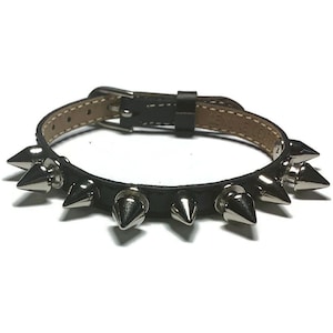 no. × PRY / Real Leather Buckle Bracelet Black Color Genuine Leather Bracelet Ladies Maple Leaf