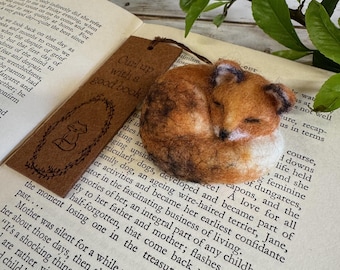 Needle Felted Fox Bookmark  Handmade Reading Gift | Book Lover Gift | Made in Wales