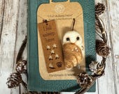 Needle Felted Owl Bookmark  Handmade Reading Gift | Book Lover Gift | Made in Wales