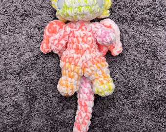 Crochet Neon Dragon Plush