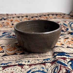Handmade ceramic bowl | artisan snack bowl | unique brown terracotta hand-thrown pottery