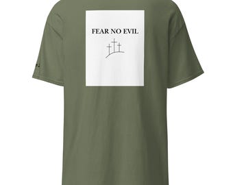 Salmo 23 No temas al mal Camiseta clásica unisex