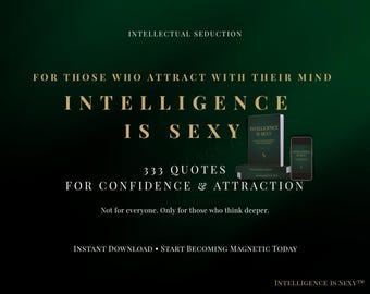 Sapiosexual Quotes Ebook - Intellectual Seduction & Confidence | 333 Mind Attraction Quotes | Inner Power and Magnetic Energy PDF