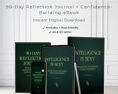 Confidence Bundle, 333 Quotes eBook + 90-Day Reflection Journal, Printable PDF, Instant Download, Gift For Her