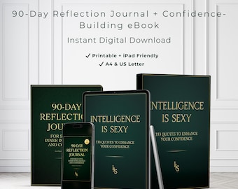 Paquete de confianza: libro electrónico con 333 citas + diario de reflexión de 90 días, PDF imprimible, descarga instantánea, regalo para ella