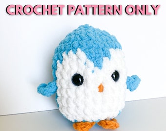 Padrão de pinguim de crochê