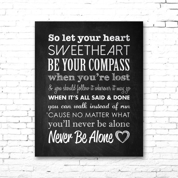 LADY ANTEBELLUM Compass PRINTABLE Song Lyrics Etsy