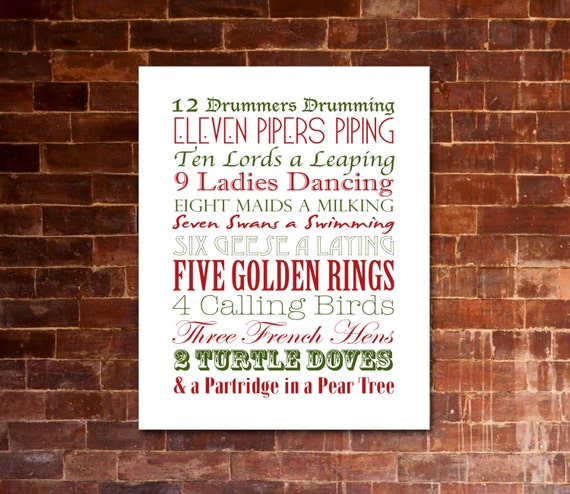 12 Times of Xmas Xmas Carol PRINTABLE Lyrics Art Crimson Inexperienced picture about 12 Days of Christmas Lyrics Printable titled 12 Times of Xmas Xmas Carol PRINTABLE Lyrics Art Crimson Eco-friendly
