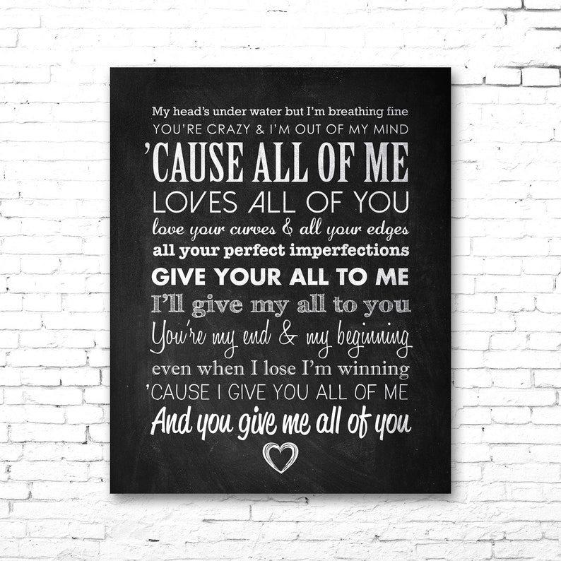 John Legend All Of Me Druckbare Lyrics Kunstwerk Etsy John Legend All Of Me Druckbare Lyrics Kunstwerk Etsy