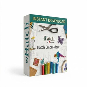 Logiciel de numérisation de broderie Hatch 2 pour Windows – Téléchargement numérique