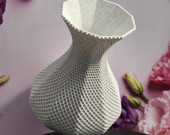 AV-Sculptural Modern Vase - 11cm PLA 3D Printed Design Object