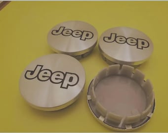 Juego de 4 tapacubos cromados para ruedas Jeep Liberty Grand Cherokee Wrangler