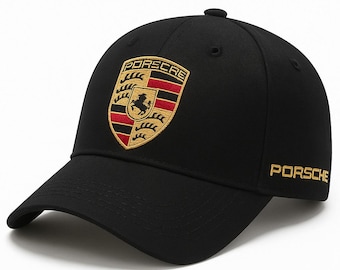 Unisex Adult F1 Team Racing Porsche Adjustable Sun Hat Caps Black