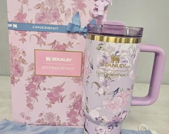 Stanley X Love Shack Fancy Tumbler Quencher Rosa Beaux Purple 40oz H2.O
