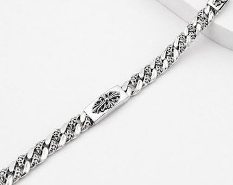 925 Silver Cross Bracelet – Chic Gothic Style for Men and Women - Etsy