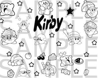 Kirby digital file for 40oz tumblers and cups