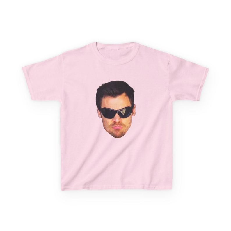 styles glasses baby tee, harry face shirt, funny concert tshirt, vintage portrait top, together together Light Pink