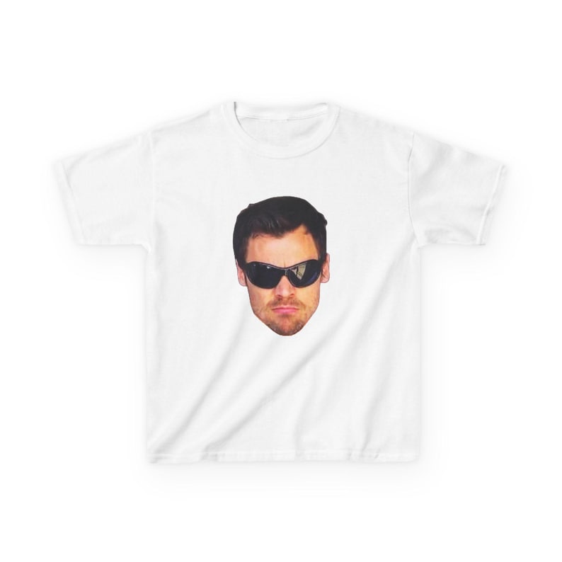 styles glasses baby tee, harry face shirt, funny concert tshirt, vintage portrait top, together together White