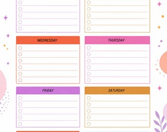 Minimalist Weekly Planner Printable & Canva Template – Editable Schedule, Digital PDF, A4/Letter, Instant Download