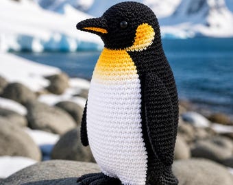 Realistic Penguin Crochet Pattern, Lifelike Amigurumi Plush Toy DIY (PDF Download)